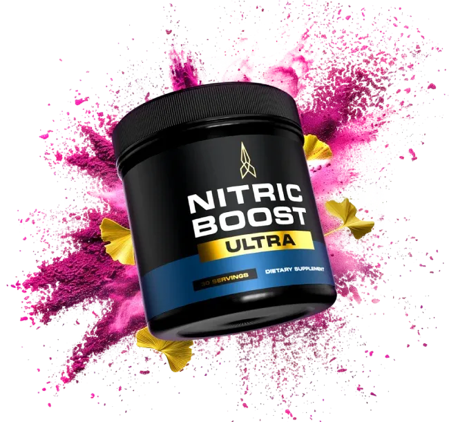 Nitric Boost Supplement with Pink Powder